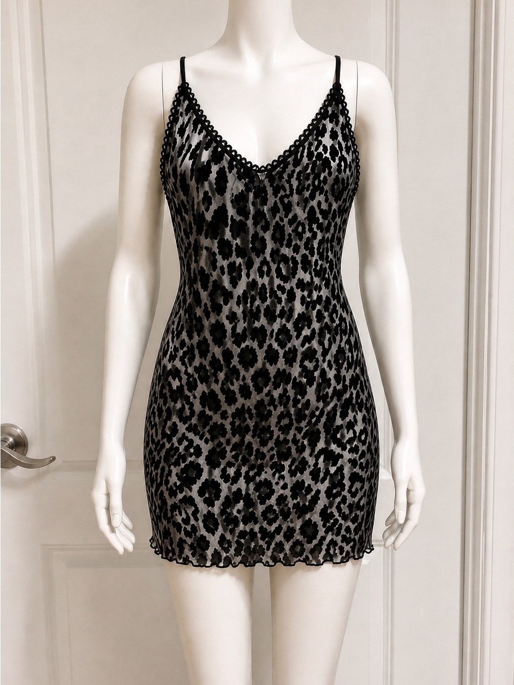 Leopard print mesh mini dress new with tags !